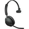 Ausinės Jabra Evolve2 65, MS Mono, Juodos. Belaidės, juodas Bluetooth, su Link 380 USB-A, optimizuota Microsoft Teams