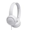 Lengvos ir patogios Ausinės JBL Tune 500 Pure Bass sound su mikrofonu, Baltos