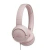 Lengvos ir patogios Ausinės JBL Tune 500 Pure Bass sound su mikrofonu rožinės