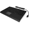 Icy Box KeySonic Mini klaviatūra, smart touchpad, USB 2.0, Juodas