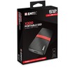 Kietasis diskas Nešiojamas Emtec SSD 3.1 X200 512GB „Power Plus“