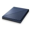 Kietasis diskas Western Digital „My Passport Ultra 5TB Mėlyna USB-C/USB3.0 HDD 2,5" metalinio apdailos nešiojamas išorinis RTL diskas