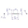 Koolance mounting screws for radiators – for 25 mm fans