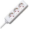 EFB EFB 3-fach Steckdosenleiste be Schalter baltas Zuleitung 1,4m H05VV-F 3G 1,5mm