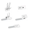 LABEL THE CABLE Mini Velcro Ties 10-piece Set - juodos spalvos