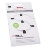 LABEL THE CABLE Wall Velcro Cable Holder 10-piece Set - juodos spalvos