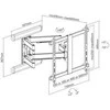 Laikiklis InLine ® Premium Aliuminio Wall Mount, for Flat TV (37-80"), max. 70kg, baltas