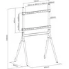 Laikiklis InLine ® woodstand Studio TV stand, for LED TV 49"-70" (124-178cm), max. 40kg