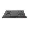 LANBERG AK-1503-B 19 colių ventiliatoriaus blokas / ventiliacijos skydelis su LCD 4 ventiliatoriais + 230 V termostatu