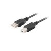 Lanberg CA-USBA-15CU-0010-BK kabelis USB 1m 2.0 USB A->USB-B Juodas