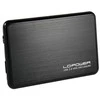 6 cm SATA USB3 LC-Power Alu juoda