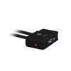 Level One LevelOne KVM Switch 2-Port USB VGA Kabelis audio support sw