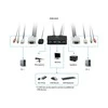 Level One LevelOne KVM Switch 2-Port USB VGA Kabelis audio support sw