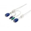 Level One LevelOne ACC-2103 KVM kabelis 5 m Balta