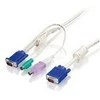 Level One LevelOne ACC-2103 KVM kabelis 5 m Balta