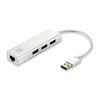 Level One USB-0503 tinklo adapteris su USB šakotuvu