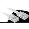 Tinklo Kabelis - LINDY Cat.6 U/UTP Plokščias Tinklo Kabelis, RJ45, M/M, 250MHz, 32AWG, 0.3 m, Baltas
