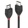 HDMI Laidas - LINDY Juodas Line HDMI Laidas, Didelės Spartos, M/M, 14096x2160@60Hz, 18Gbps, 0.5 m, Juodas