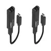 USB Prailgintuvas - LINDY Pluoštinis USB 3.2 Type C Prailgintuvas, 100m, 10Gbps, 5VDC, 2A, Juodas