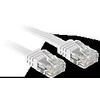 Tinklo Kabelis - LINDY Cat.6 U/UTP Plokščias Tinklo Kabelis, RJ45, M/M, 250MHz, 32AWG, 10 m, Baltas