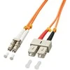 Lindy Pluoštinis Laidas - LC/SC OM2 10m 50/125µm Multimode