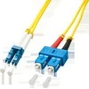 Lindy Pluoštinis Laidas - LC/SC 10m 9/125µm Vien režimas LS0H