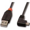 USB Kabelis - LINDY USB 2.0 Type A į Micro-B Laidas, 1 m, Juodas