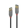 USB Prailginimo Laidas - LINDY Anthra Line USB 3.2 M/F Laidas, 5Gbps, 2 m, Juodas