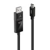 USB Lindy USB-C - DisplayPort 2 m, juodas (43342)