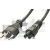 Maitinimo Laidas - LINDY Šveicariškas Kištukas į IEC C5, 250V/2.5A, PVC, 2 m, Juodas