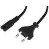 Maitinimo Laidas - LINDY Euro Kištukas į C7, 2 m, 2.5A/250V, PVC, Varis, Juodas