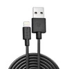 USB Kabelis - LINDY USB Type A į Lightning Laidas, M/M, 480Mbps, 0.5 m, Juodas