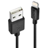 USB Kabelis - LINDY USB Type A į Lightning Laidas, M/M, 480Mbps, 1 m, Juodas