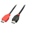 USB Kabelis - LINDY 2m Micro-B OTG Laidas, 480Mbps, PVC Korpus