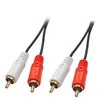 Kabelis Lindy RCA (Cinch) x2 - RCA (Cinch) x2 3m juoda (35662)