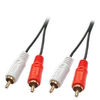 Kabelis Lindy RCA (Cinch) x2 - RCA (Cinch) x2 3m juoda (35662)
