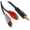 Garso Kabelis - LINDY Premium Garso Kabelis 2 x Phono, 2 x RCA, 3.5 mm Stereo, 1 m, Juodas