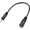 Garso Adapteris - LINDY Garso Adapteris 2.5 mm M/F 3.5mm, Juodas