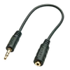 Garso Adapteris - LINDY 3.5 mm M/F 2.5mm Garso Adapteris, Juodas