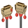 Vaizdo Kabelis - LINDY Gold Line DVI-D SLD Single Link Kabelis, M/M, 15 m, Pilkas