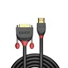 HDMI Laidas - LINDY Juodas Line HDMI į DVI-D Laidą, 1920x1200, 60Hz, 1 m, Juodas