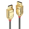 DisplayPort kabelis - LINDY Gold Line DisplayPort 1.4 kabelis, M/M, 1 m, Pilkas