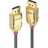 DisplayPort kabelis - LINDY Gold Line DisplayPort 1.2 kabelis, M/M, 20 m, Pilkas