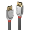 DisplayPort Kabelis - LINDY Cromo Line DisplayPort 1.2 Kabelis, M/M, 3 m, Pilkas