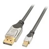 Kabelis Lindy Rodyti Port Mini - DisplayPort 0.5m sidabro (36310)
