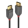 DisplayPort Kabelis - LINDY Anthra Line DisplayPort 1.4 Kabelis, M/M, 3 m, Juodas