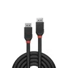 DisplayPort Kabelis - LINDY Juodas Line DisplayPort 1.2 Kabelis, M/M, 1 m, Juodas