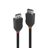 DisplayPort Kabelis - LINDY Juodas Line DisplayPort 1.2 Kabelis, M/M, 1.5 m, Juodas