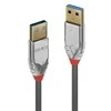 USB kabelis Lindy USB-A - USB-A 5 m Pilkas (36629)