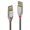 USB kabelis Lindy USB-A - USB-A 5 m Pilkas (36629)